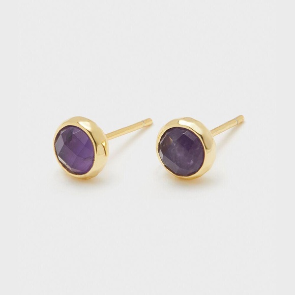 Gorjana Jewelry - Gorjana Amethyst Tranquility Studs NWB